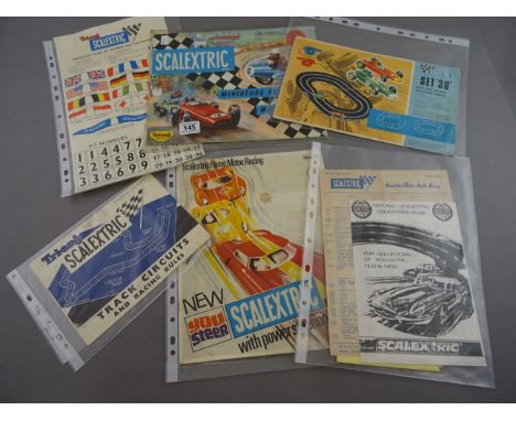 Collection of original vintage Scalextric paperwork and instructions