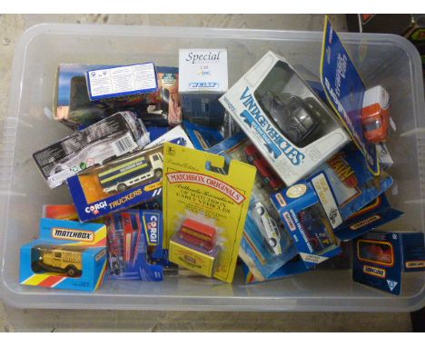 Approx thirty five boxed die-cast vehicles to include Matchbox, Corgi, etc