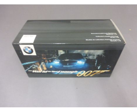 Boxed limited edition James Bond 007 1:18 scale The World Is Not Enough BMW Z8 collectors model