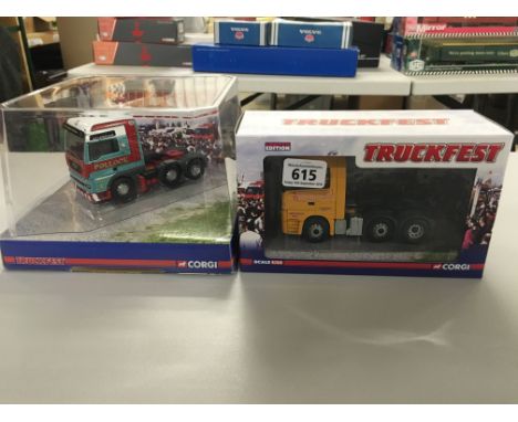 Two boxed Corgi Ltd Edition 1:50 scale Truckfest commercial vehicles to include; CC13802 Jack Richards & Son Ltd, CC13410 Pol