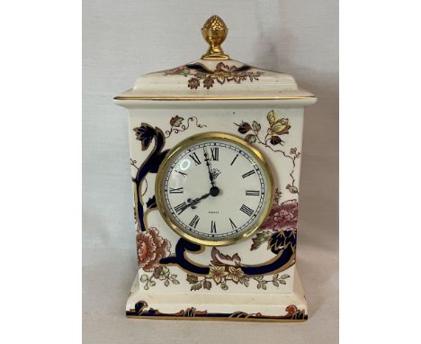 &nbsp;MASONS IRONSTONE MANDALAY CERAMIC MANTLE CLOCK
A pretty Mason Ironstone Mantle Clock in Mandalay pattern. Good conditio