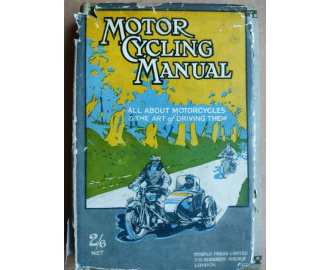 BOOKS - MOTORCYCLING MANUAL
Vintage hardback. Book in good condition, dust wrapper poor.