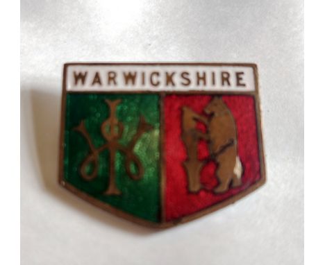 BADGES - VINTAGE WARWICKSHIRE
Minor enamel loss.