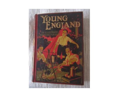 BOOKS - 1913-14 YOUNG ENGLAND ANNUAL ILLUSTRATED MAGAZINE FOR BOYS  Pictorial boards. 484 pages.  Very good, apart from light