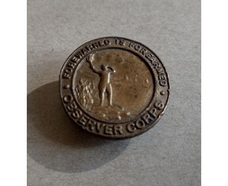 BADGES - VINTAGE WW2 OBSERVER CORPS
&nbsp;