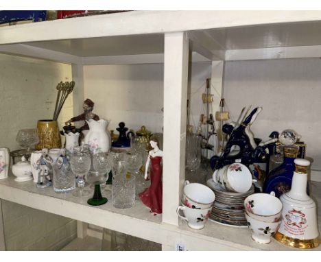 Royal Worcester Lady in Red, Capo di Monte, breweriana, glass, decanters, prints, etc.