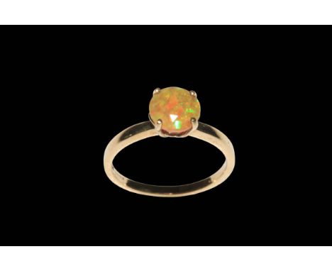 Kalima opal 9 carat gold ring, size N, with certificate.