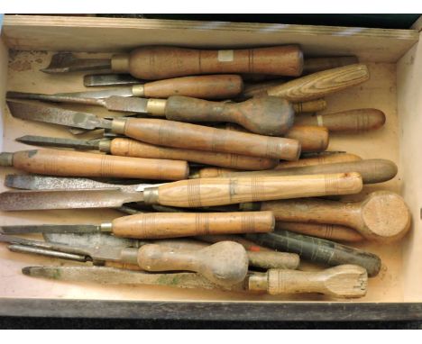 Tools, including moulding planes, plans, chisels, etc