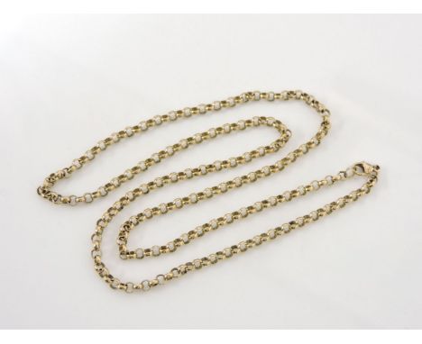 A 9ct gold belcher chain necklace, 11.2g