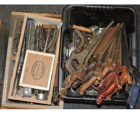 Tools, including saws, shaves, etc