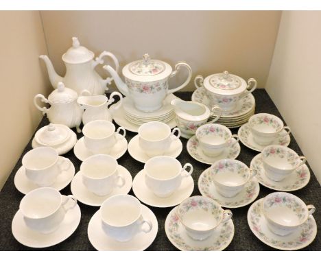 A Crown Staffordshire Surrey Collection six person tea set, together with a Noritake tea service