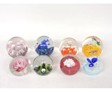 Two Caithness paperweights, together with further paperweights
