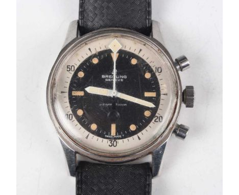 A Breitling Genève Super Ocean stainless steel circular cased gentleman's chronograph wristwatch, Ref. 2005, circa 1972, with