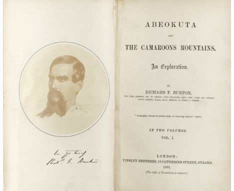 BURTON (RICHARD FRANCIS)Abeokuta and the Camaroons Mountains. An Exploration, 2 vol., FIRST EDITION,  first issue with mounte