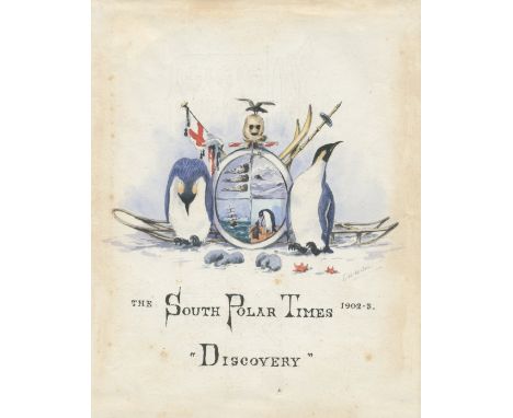 Dr Edward Adrian Wilson (British, 1872-1912)'The South Polar Times, 1902-3 'Discovery'' signed in pencil 'E.A.Wilson' (lower 