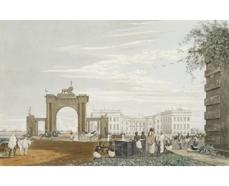 James Baillie Fraser (British, 1783-1856)'A View of Government House, from the Eastward'; 'A View of Esplanade Row, from the 