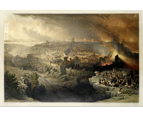Louis Haghe (British, 1806-1885), After David RobertsThe Destruction of Jerusalem by the Romans, Under the Command of Titus, 
