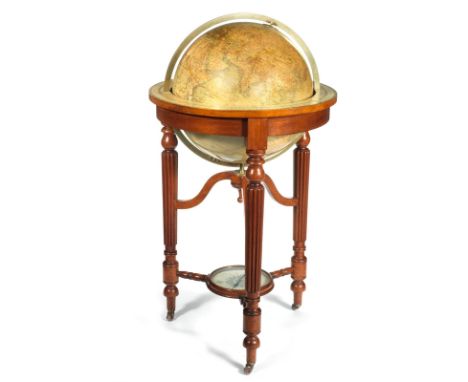 A George Philip &amp; Son Limited 18 inch merchant shippers' globe, English, Late 19th century,The sphere applied with colour