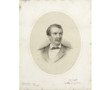 LIVINGSTONE (DAVID)'Crayon drawing taken from life in the possession of W.F. Webb Esq., of Newstead Abbey', PRESENTATION COPY