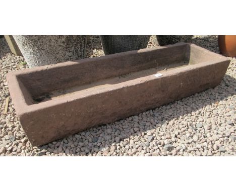 Large stone trough planter 