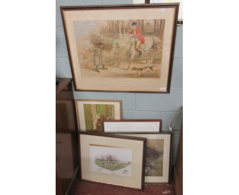 Collection of hunting themed prints 