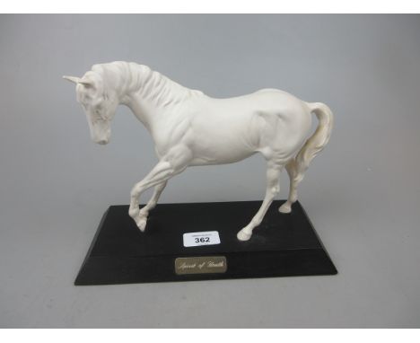 Beswick 'Spirit of Youth' ceramic horse on stand 