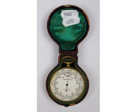 Small cased mariners barometer 