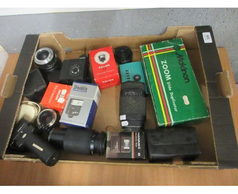 Collection of camera equipment to include lenses etc 