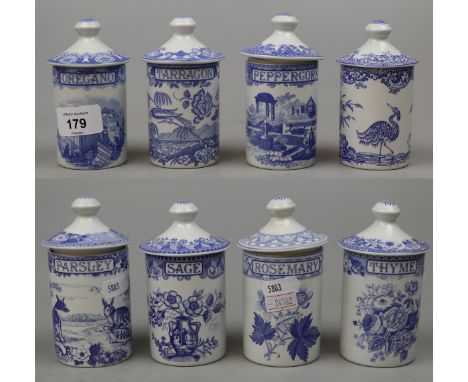 Spode Blue Room collection herb pots 