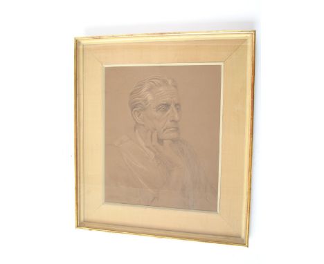 Nicholas Egon (b. 1921 Czech).
Portrait of John Piercy, crayon on board.
Signed Egon 63.
60 x 49cm f/g. 
 Notes Jack Piercy (