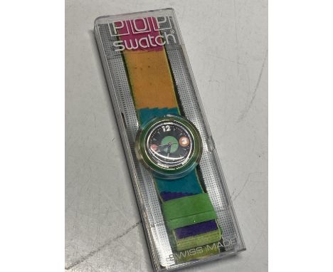 A vintage boxed Pop Swatch watch (untested)