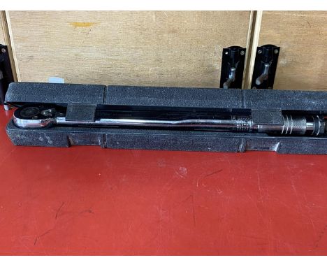 A Draper half inch square drive racket torque wrench