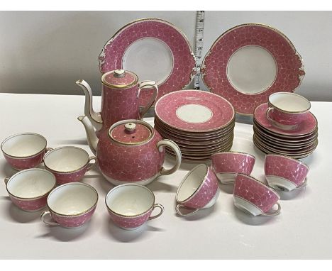 A antique Hanley tea service model 1305 approx 30 pieces, shipping unavailable