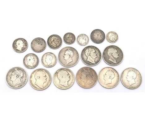 GEORGE IV&nbsp;1820 ½ Crown&nbsp; Obverse; first laureate portrait of King George IV left, legend around,&nbsp;GEORGIUS IIII 