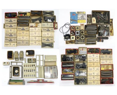 Trix Twin Railway: a large quantity of mostly boxed model railway components, including track lengths, points, signals, struc