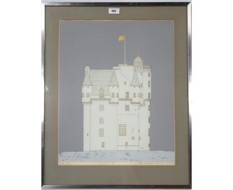 MALCOLM MCCOIG (SCOTTISH b.1941) CASTEL FRASER Print multiple, signed lower right, numbered&nbsp; 6/19, 50 x 40cm Condition R