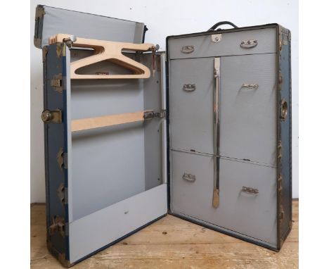 A 20th century "Victor Luggage" steamer trunk with fitted interior Condition Report:Available upon request