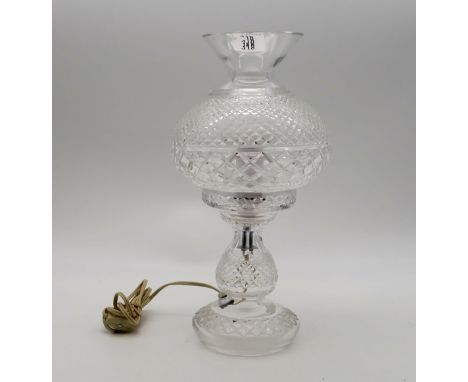 A Waterford crystal table lamp, unmarked Condition Report:Available upon request