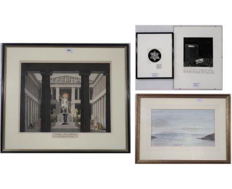CONTINENTAL SCHOOL TEMPEL DEN APOLLO, IN DER OPER: ALCESTE Print multiple, 41 x 49cm Together with 3 others (4) Condition Rep