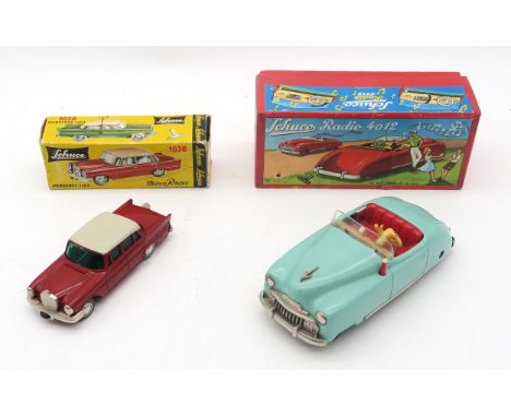 Two boxed Schuco model cars: Radio 4012 and 1038 Mercedes 220S Micro Racer (2) Condition Report:Available upon request