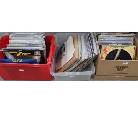 VINYL RECORDS a collection of prog rock, heavy metal, rock and pop, folk, world and soundtrack vinyl records with The Beatles