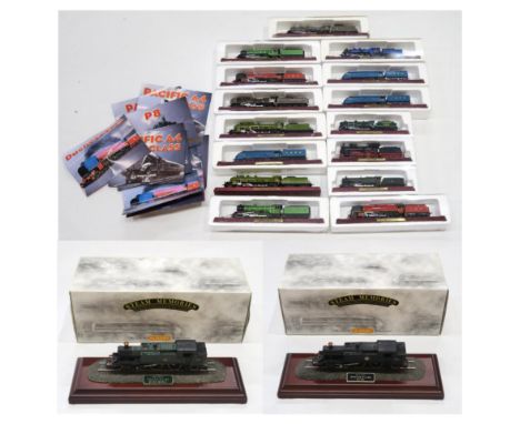 An selection of collectable model railway locomotives, to include the Hornby Steam Memories 00-gauge series (03582 Prairie Cl