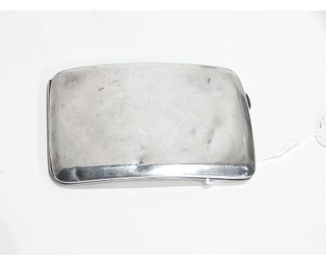 Cigarette case, curved and five napkin rings 