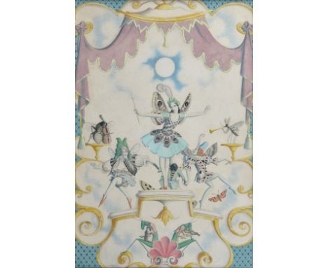 Edmund Dulac (French, 1882-1953), 'Song of the Fairies', watercolour, signed lower left, titled and dated Feb. 1949 to galler