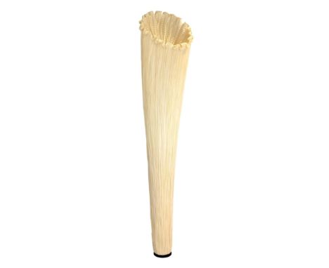 An Elemento handmade 'Horn' ivory silk floor lamp, 63in. (160cm.) high. 