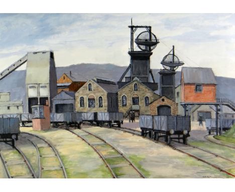 R KENNETH KERNICK watercolour - entitled verso 'Cryla' with Welsh Arts Council label, 1987, signed, 27 x 39cms