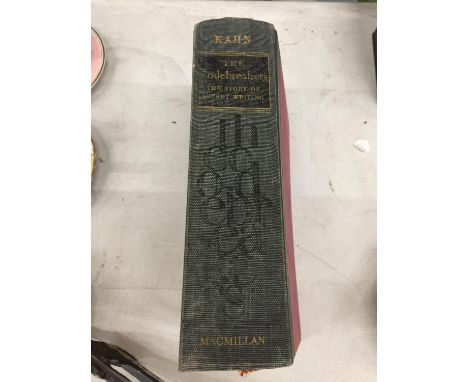 A VINTAGE BOOK 'THE CODEBREAKERS, THE STORY OF SECRET WRITING' BY DAVID KAHN 