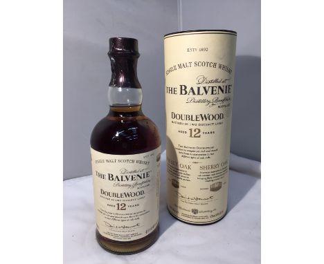 A 70CL THE BALVENIE SINGLE MALT SCOTCH WHISKY DOUBLEWOOD MATURED IN TWO DISTINCT CASKS AGED 12 YEARS 40% VOL. PROCEEDS TO GO 