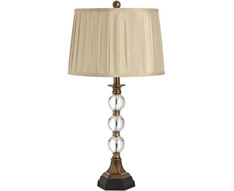 Traditional Antique Brown Crystal Ball Table Lamp A Classic And Stylish Accessory For Your Home 36cm X 65cm X 36cm (505014063