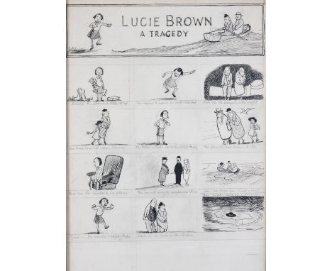 *PONT (GRAHAM LAIDLER) (1908-1940) LUCIE BROWN - A TRAGEDY signed u.l.: Pont (upper left) and inscribed as title (upper centr